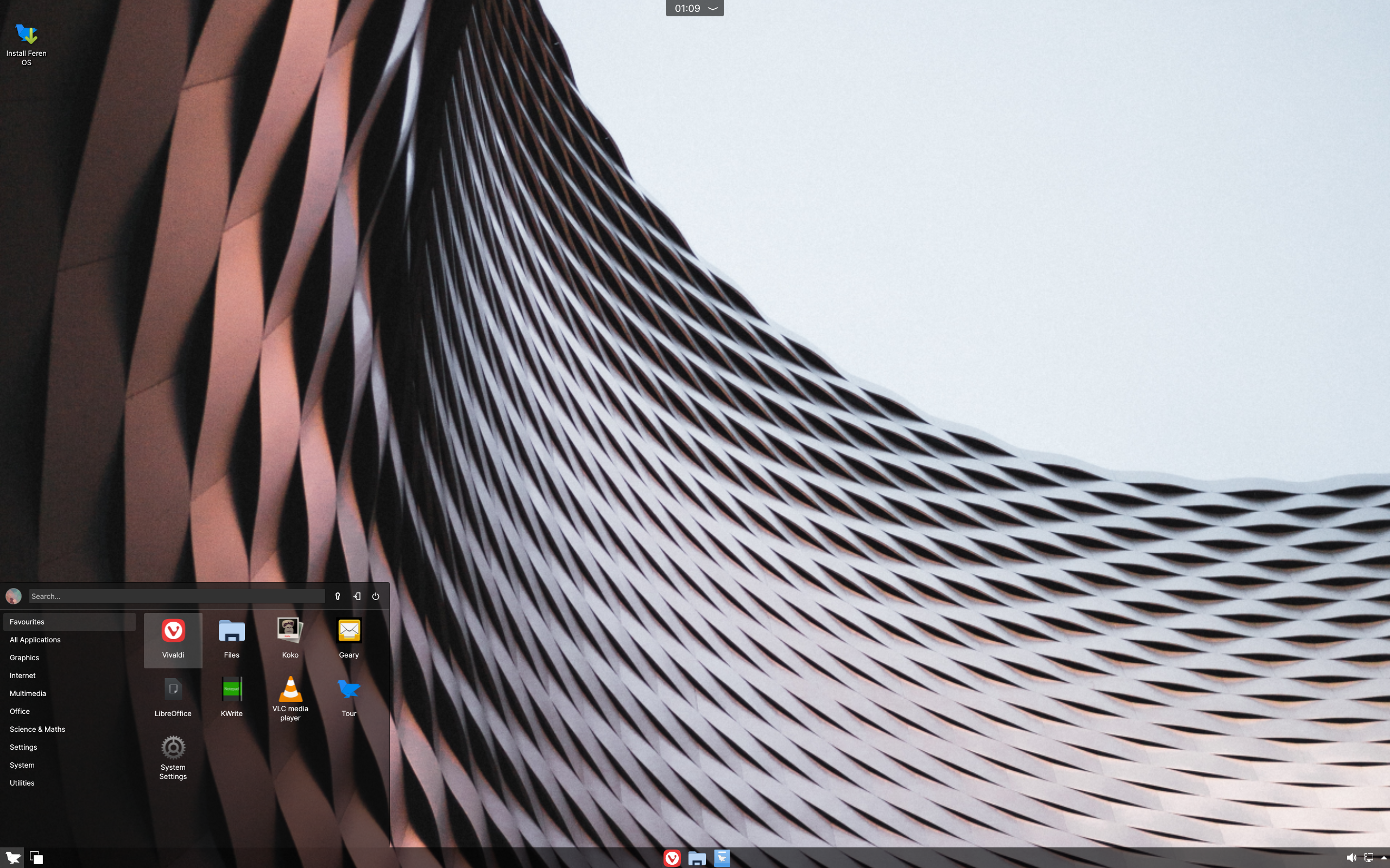 Feren desktop screenshot: 2025.03