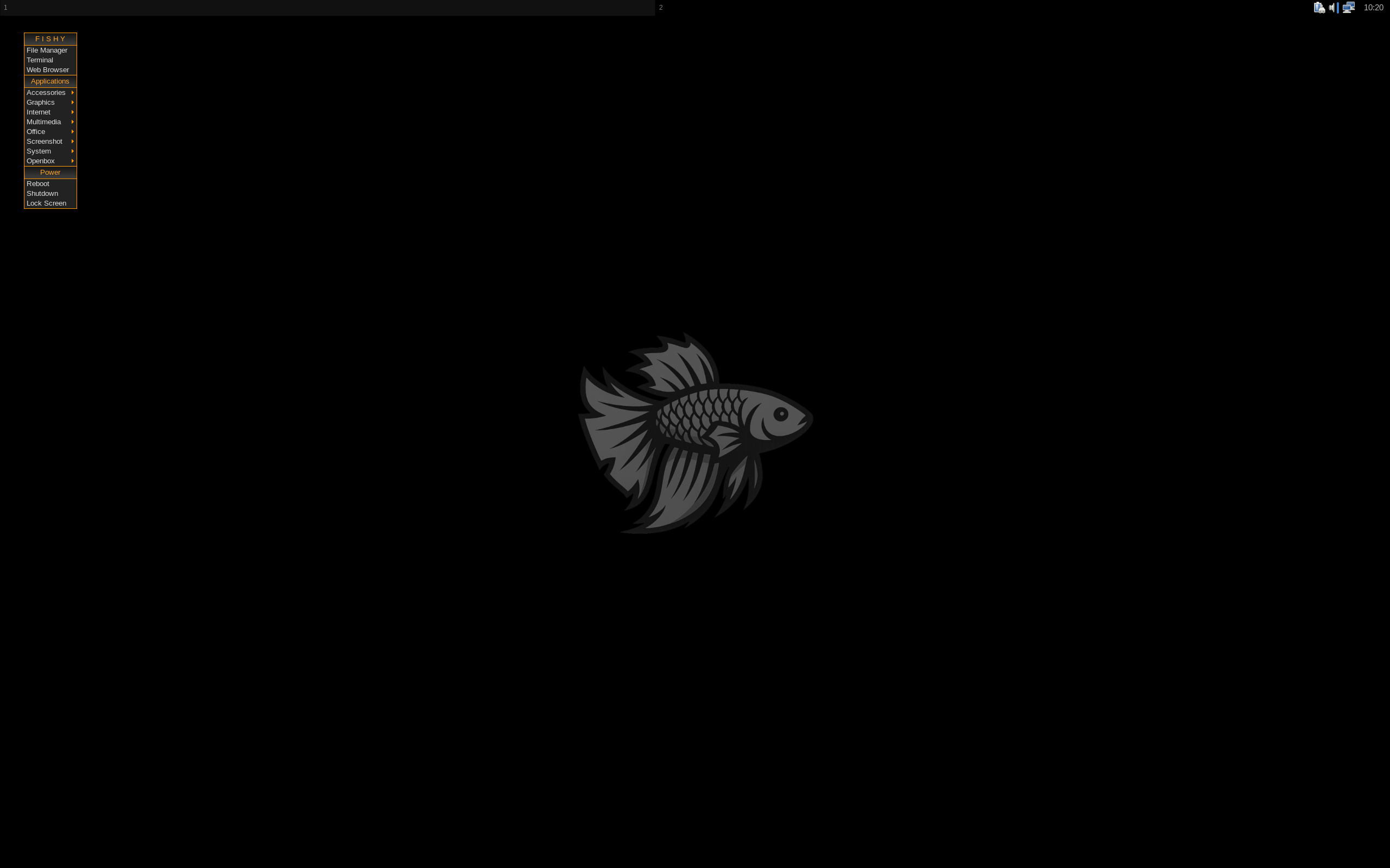 Fishy desktop screenshot: 1.0