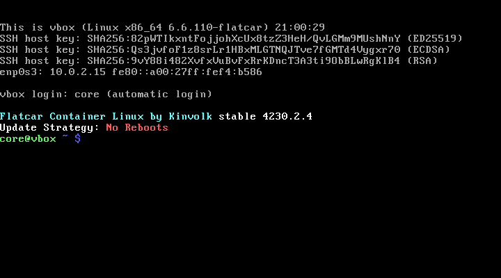Flatcar desktop screenshot: 4230.2.4