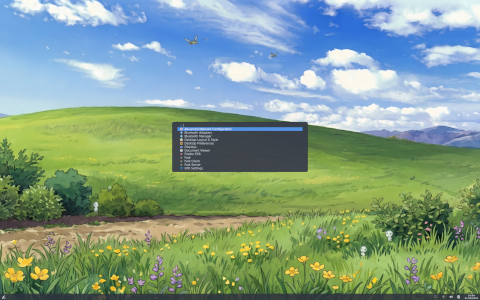 FlickOS desktop screenshot: Distribution overview