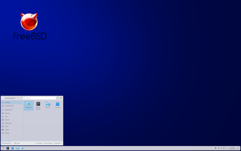 FreeBSD desktop screenshot: Distribution overview