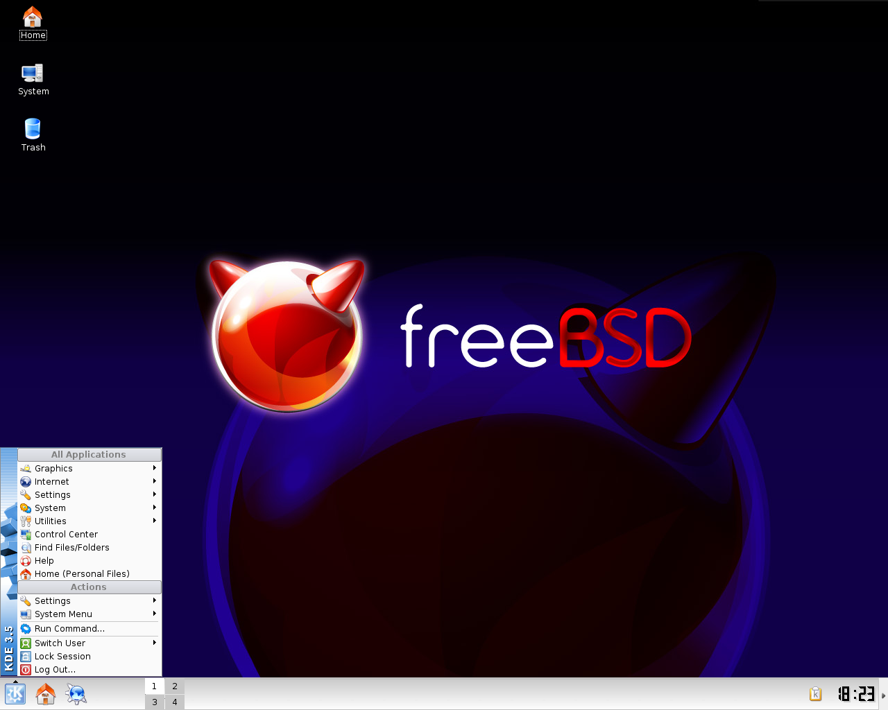FreeBSD desktop screenshot: 6.2