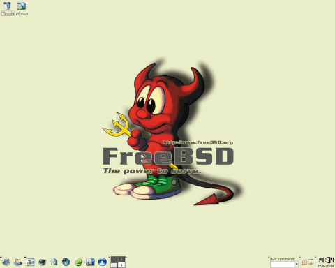 FreeBSD desktop screenshot: small