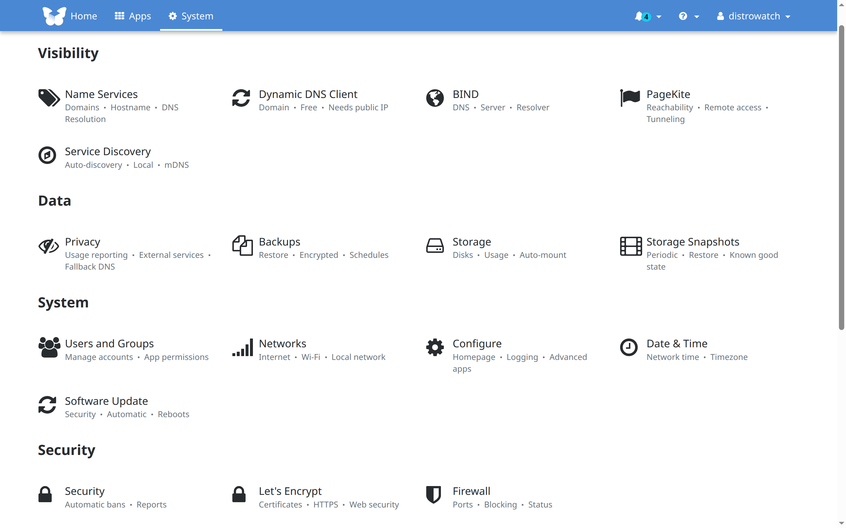 FreedomBox desktop screenshot: 2025 10 11