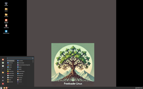 Freeloader desktop screenshot: Distribution overview