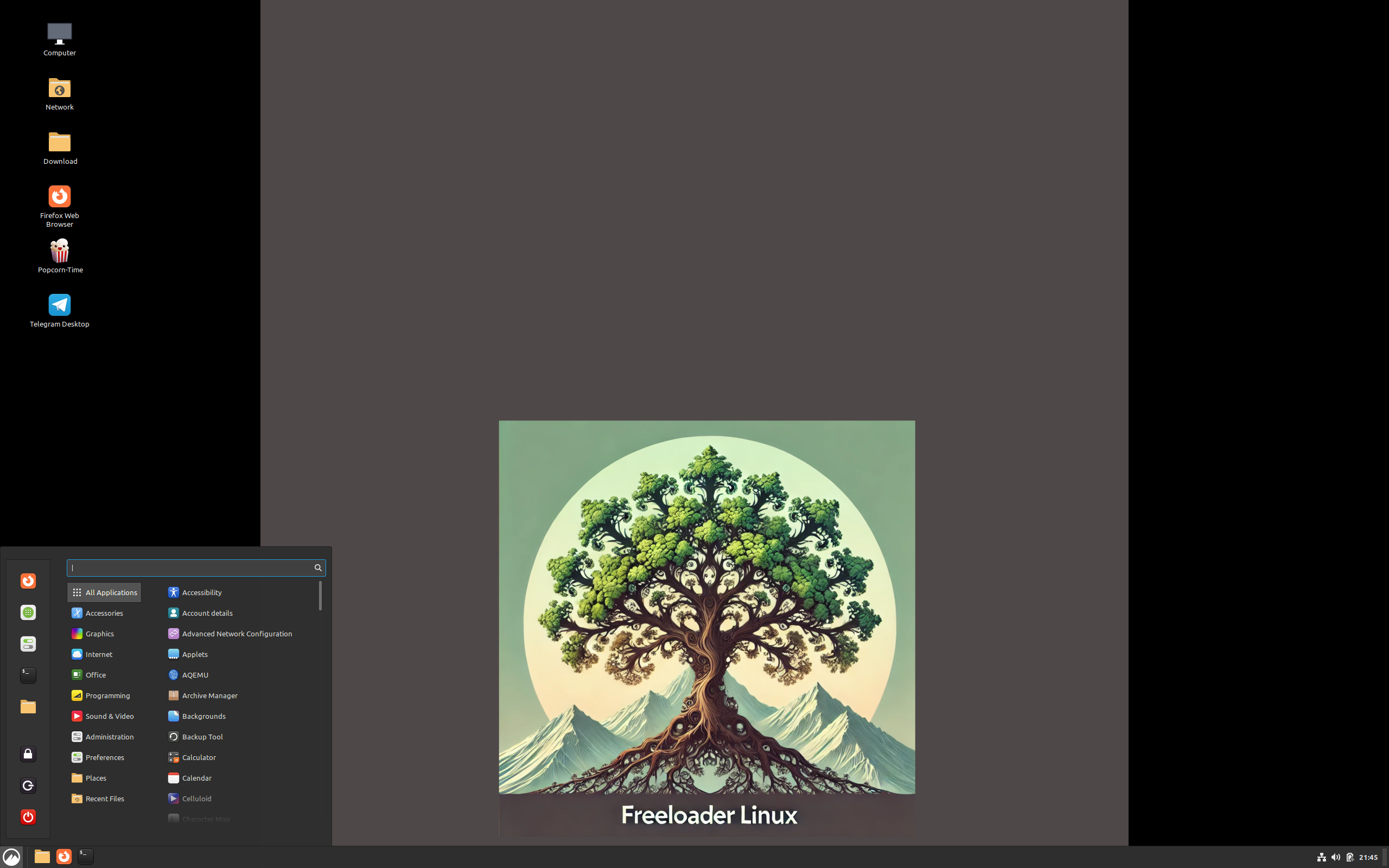 Freeloader desktop screenshot: 20250315