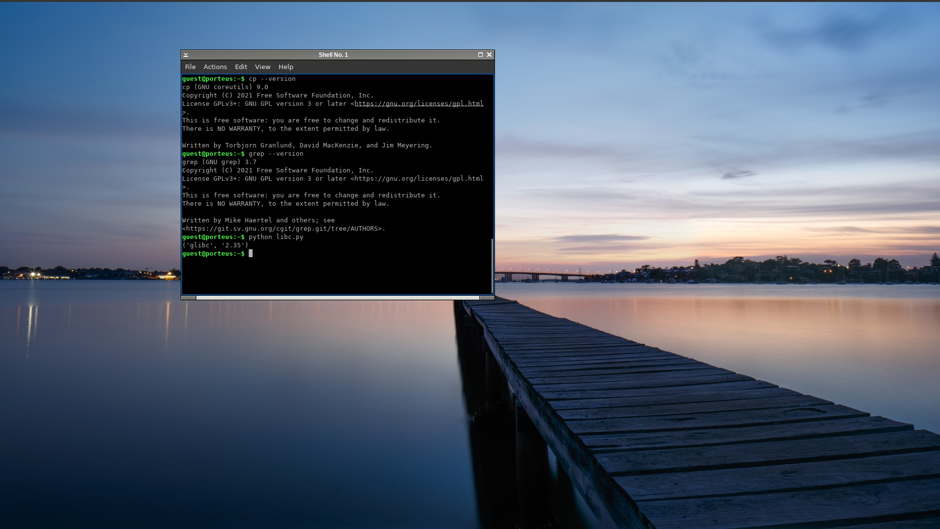 fu11m00n desktop screenshot: 2.64 libc