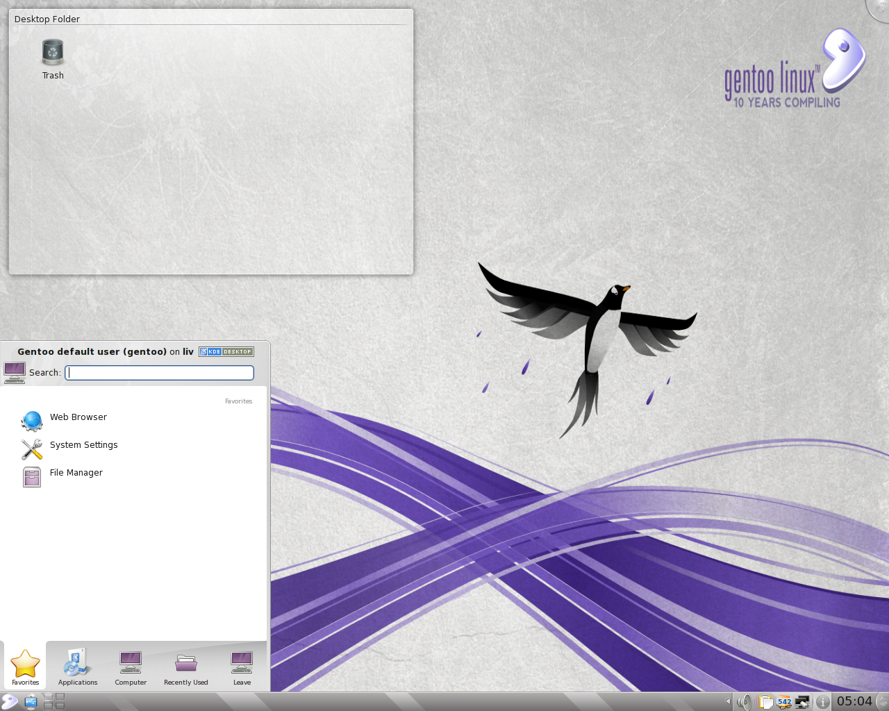 Gentoo desktop screenshot: 10.1
