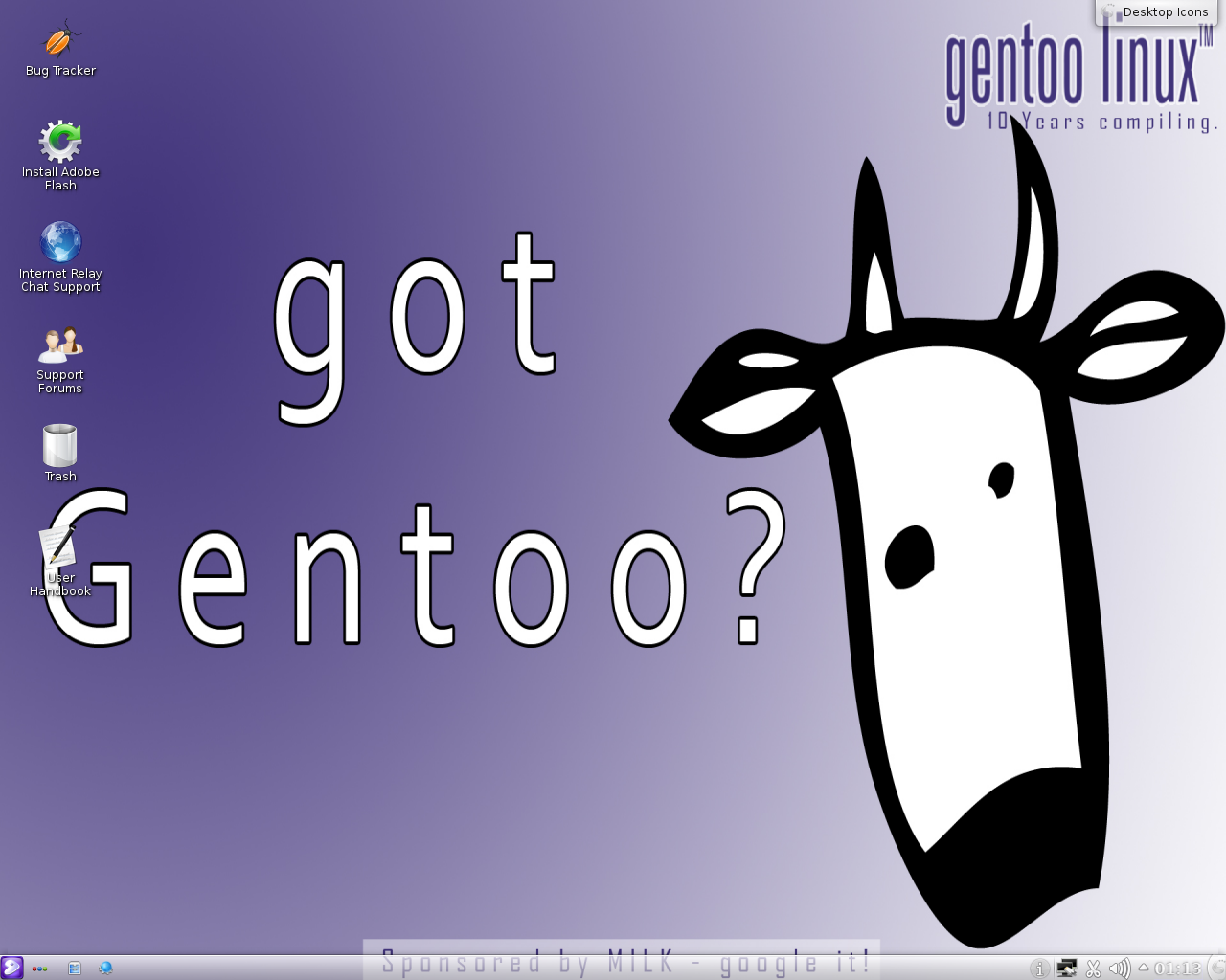 Gentoo desktop screenshot: 11.2