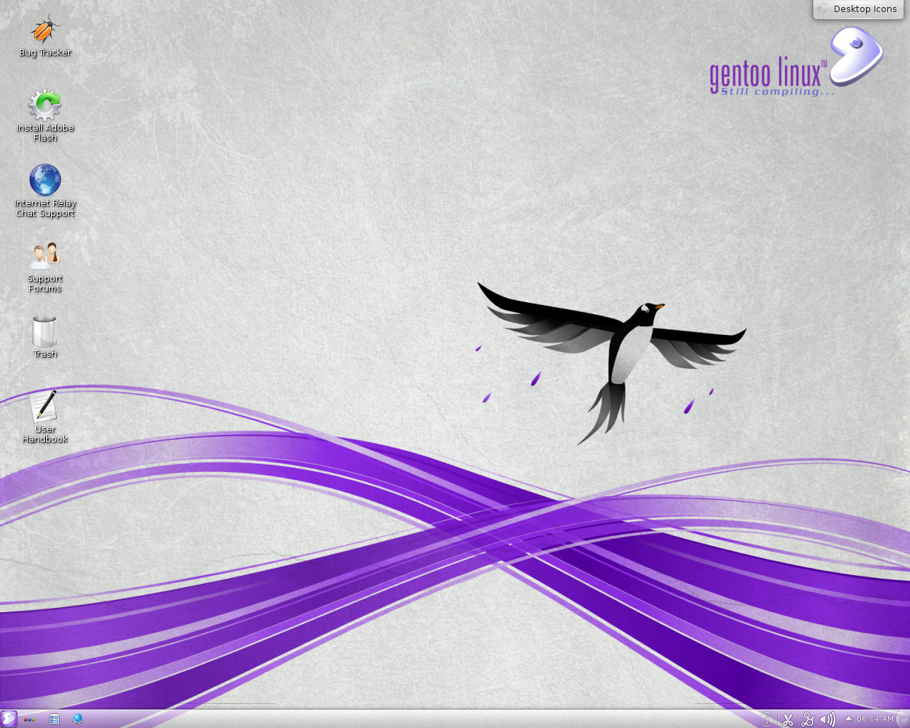 Gentoo desktop screenshot: 12.0