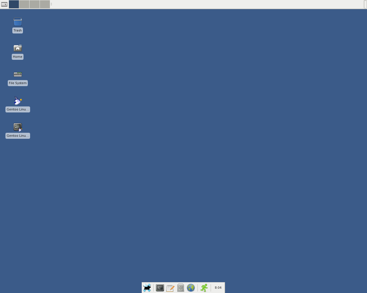 Gentoo desktop screenshot: 2008.0