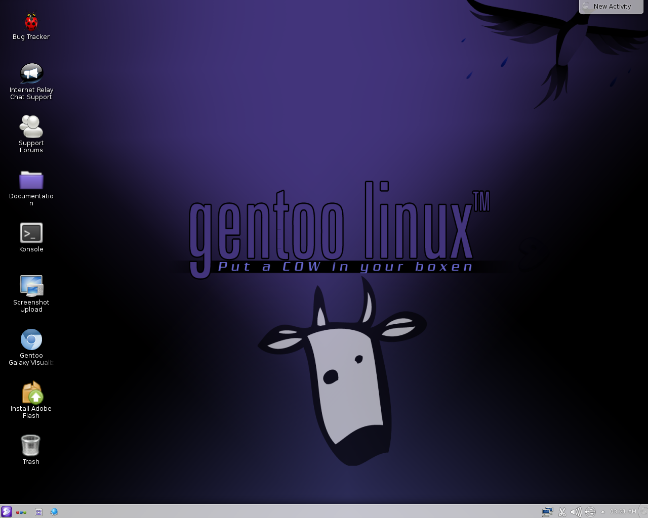 Gentoo desktop screenshot: 20140826