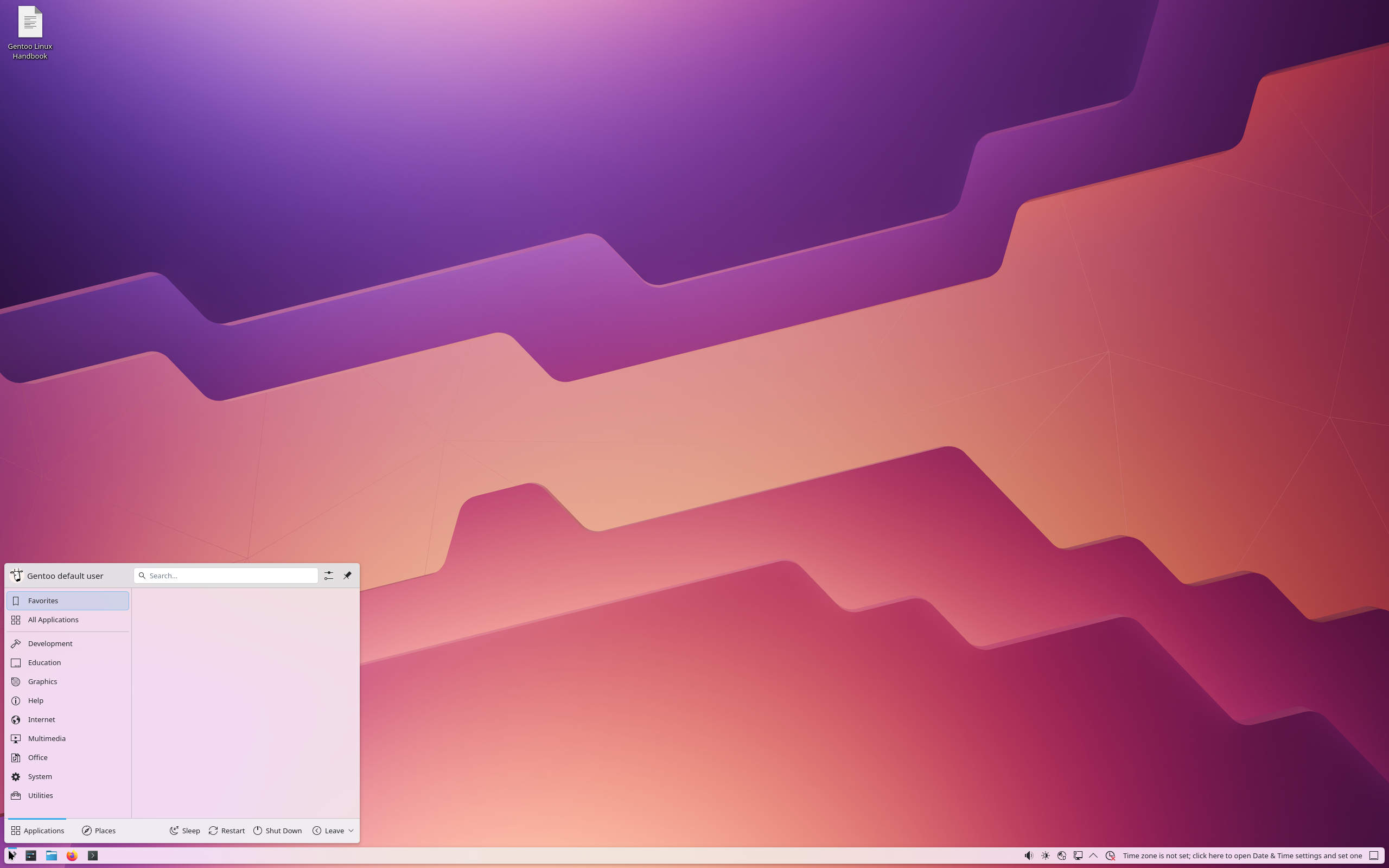 Gentoo desktop screenshot: 20250525