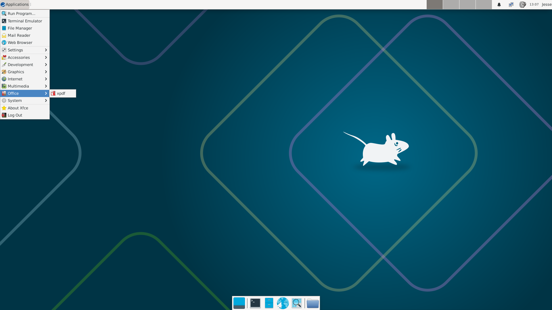 Genuen desktop screenshot: 6.0.0 menu