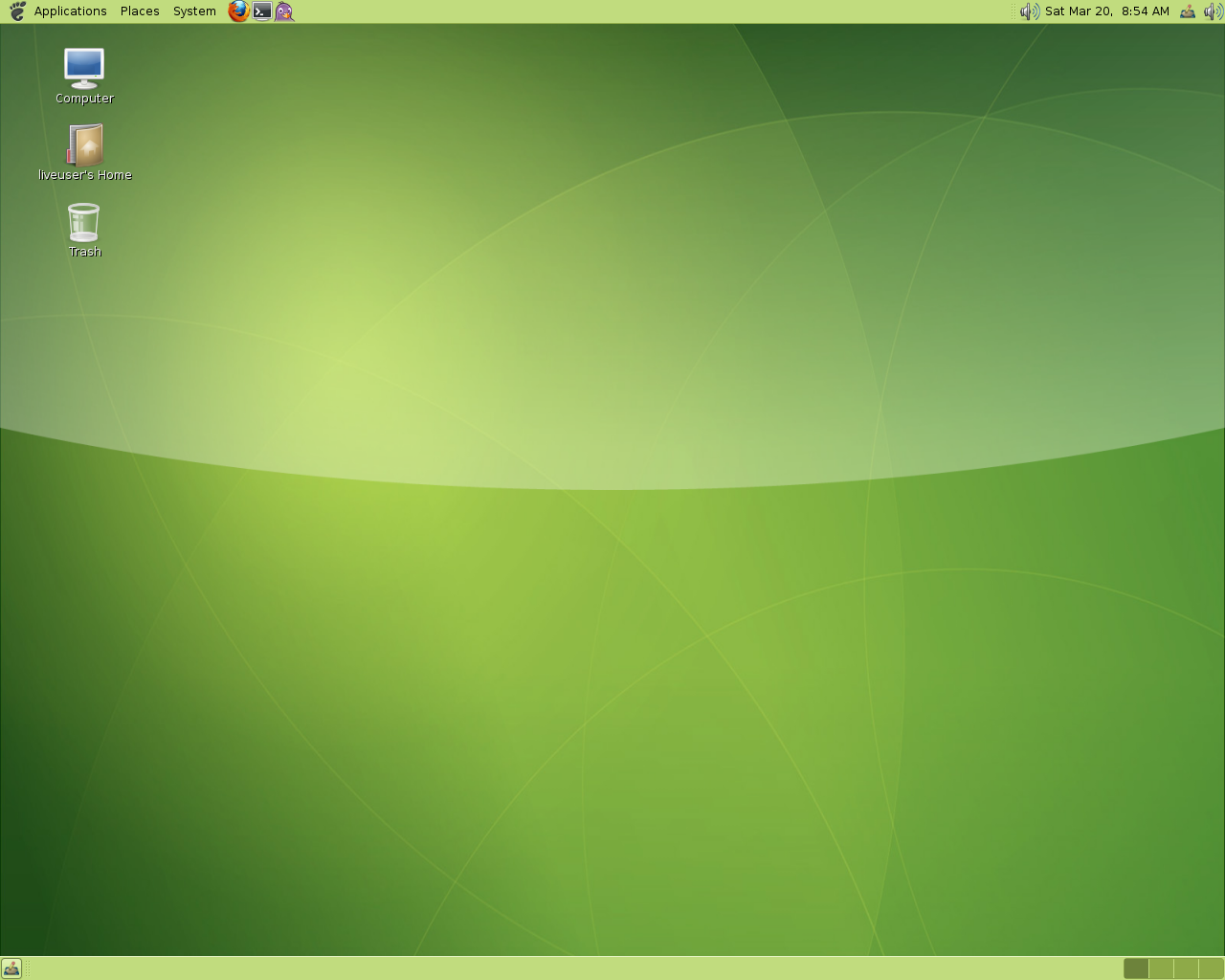 GhostBSD desktop screenshot: 1.0
