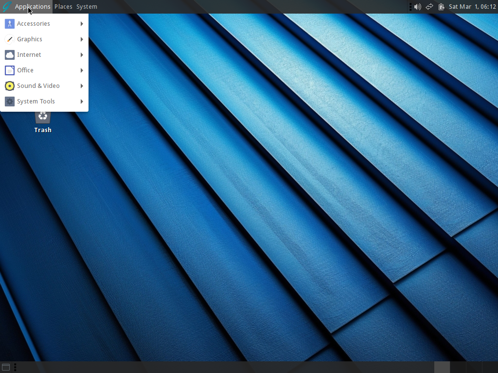GhostBSD desktop screenshot: 25.01