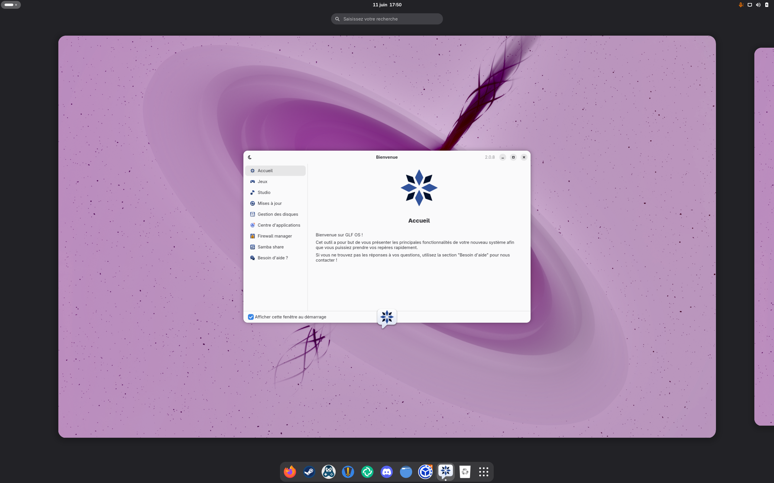 GLF desktop screenshot: 26.05