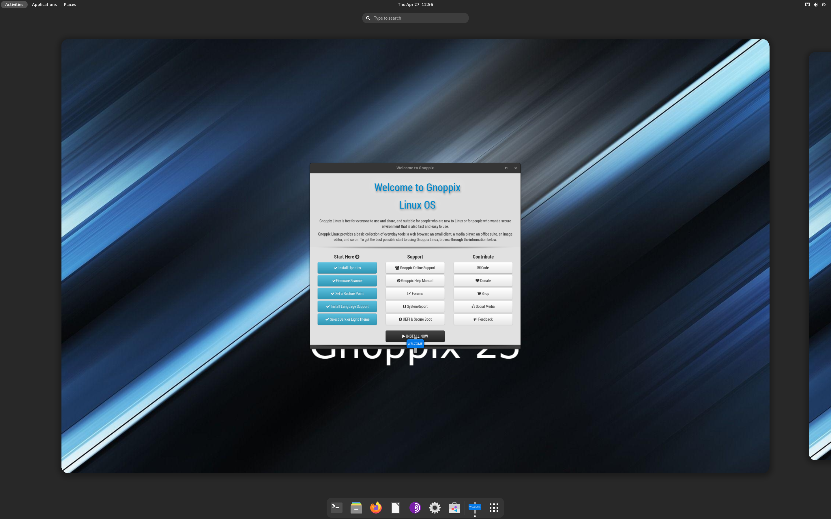 Gnoppix desktop screenshot: 23.5