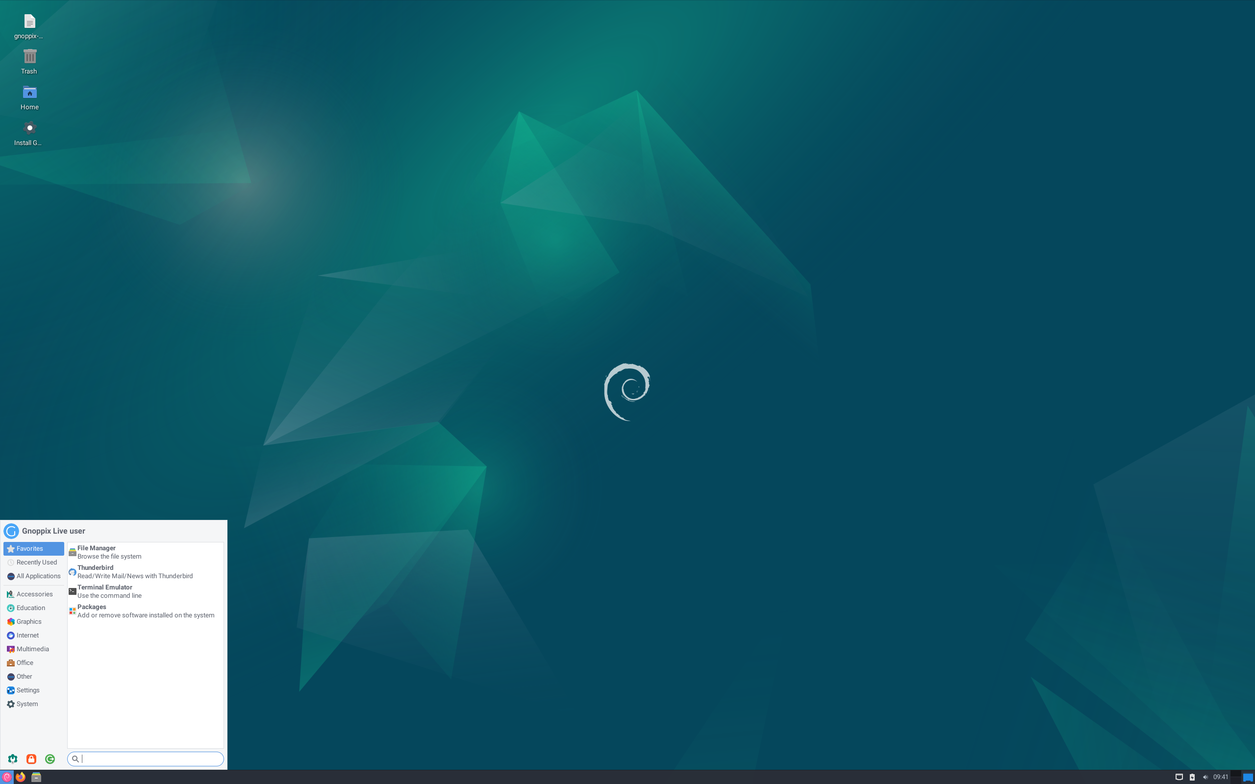Gnoppix desktop screenshot: 24.10