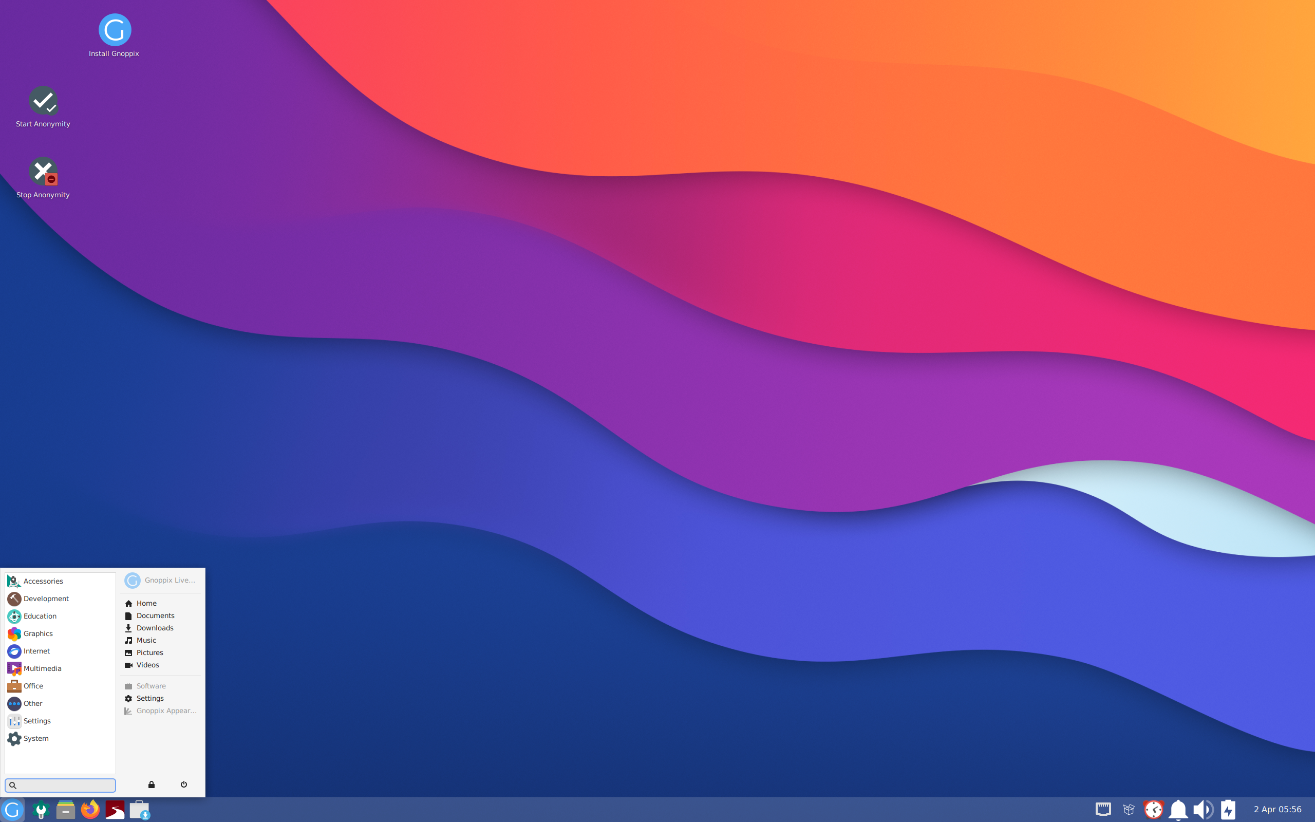 Gnoppix desktop screenshot: 24.3.15