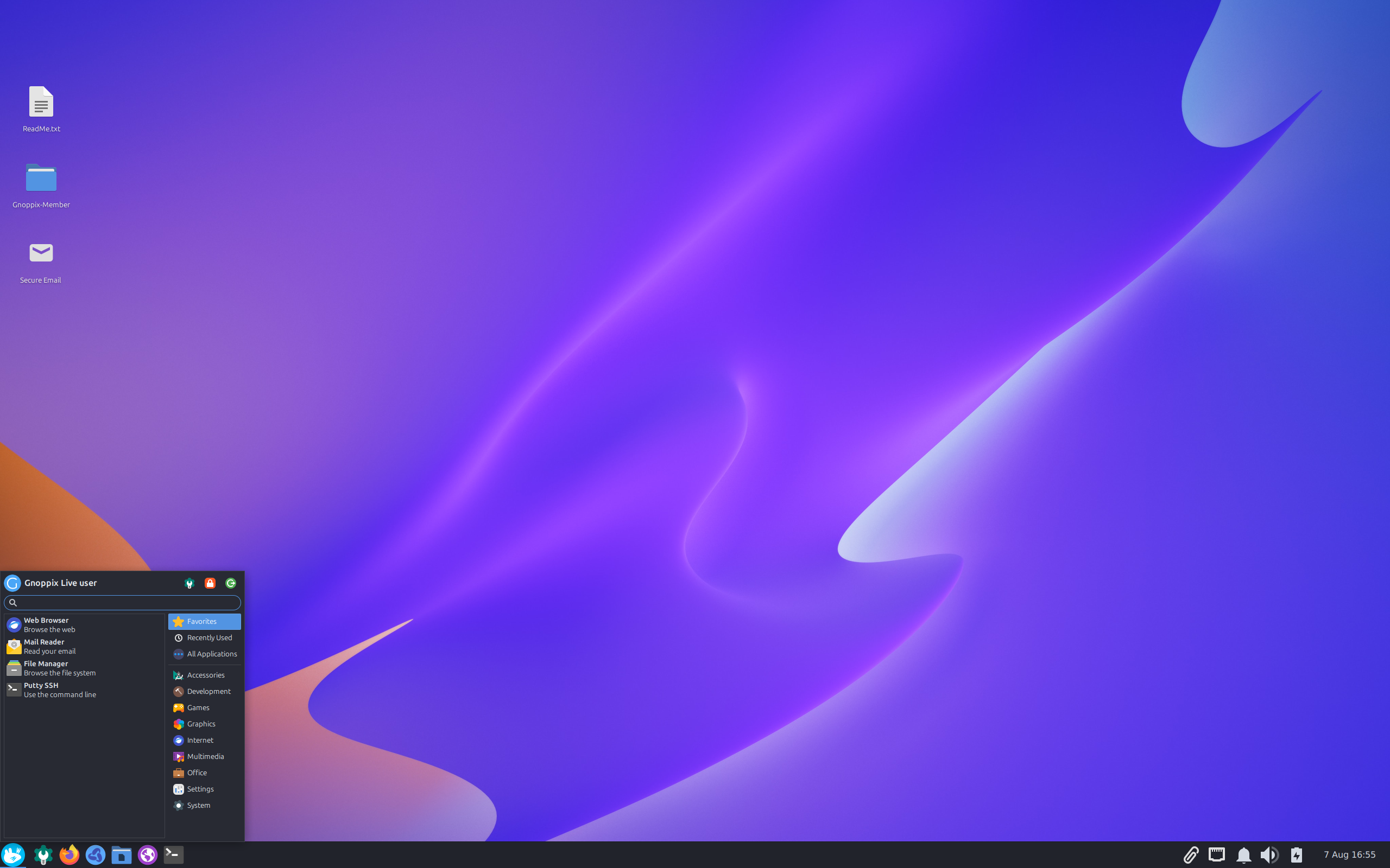 Gnoppix desktop screenshot: 25 8
