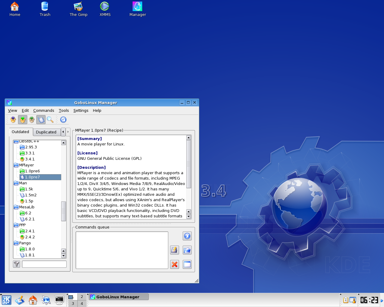 GoboLinux desktop screenshot: 012