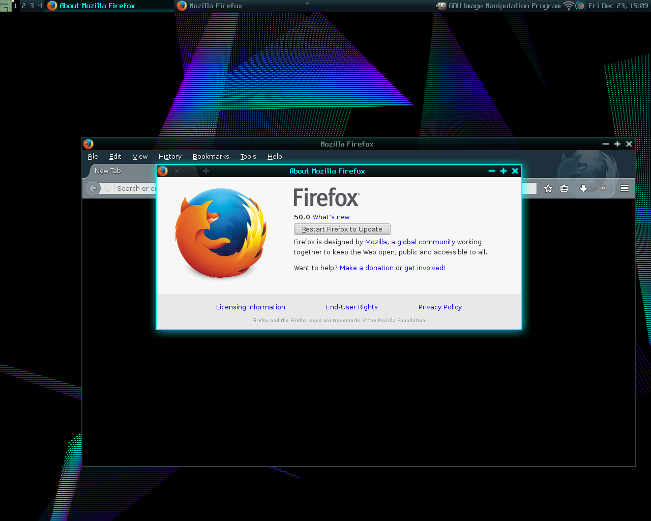 GoboLinux desktop screenshot: 016 firefox