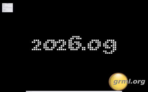 Grml desktop screenshot: Distribution overview