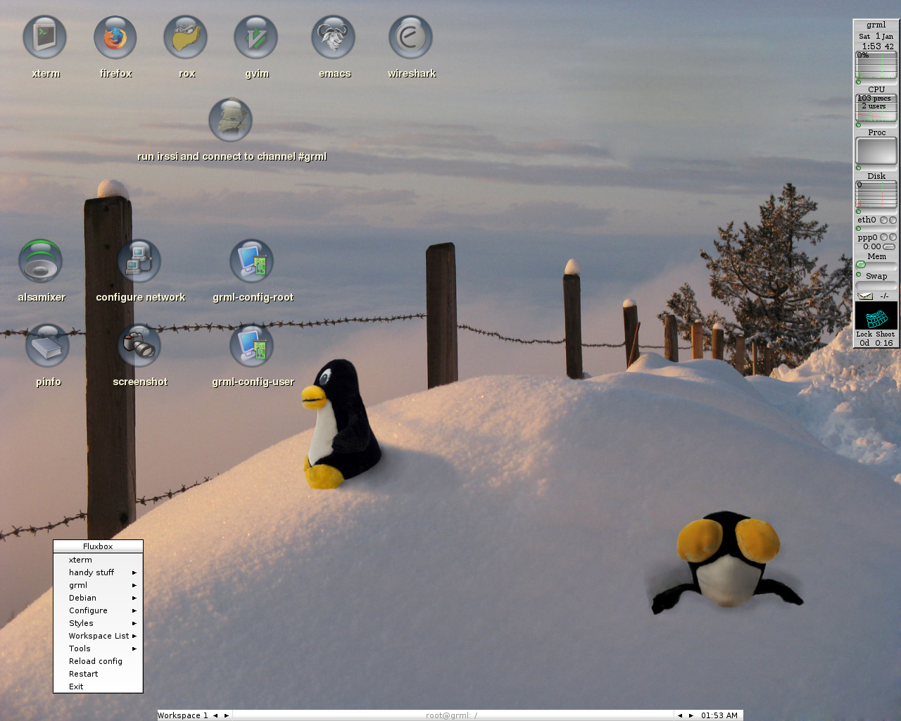 Grml desktop screenshot: 2010.12