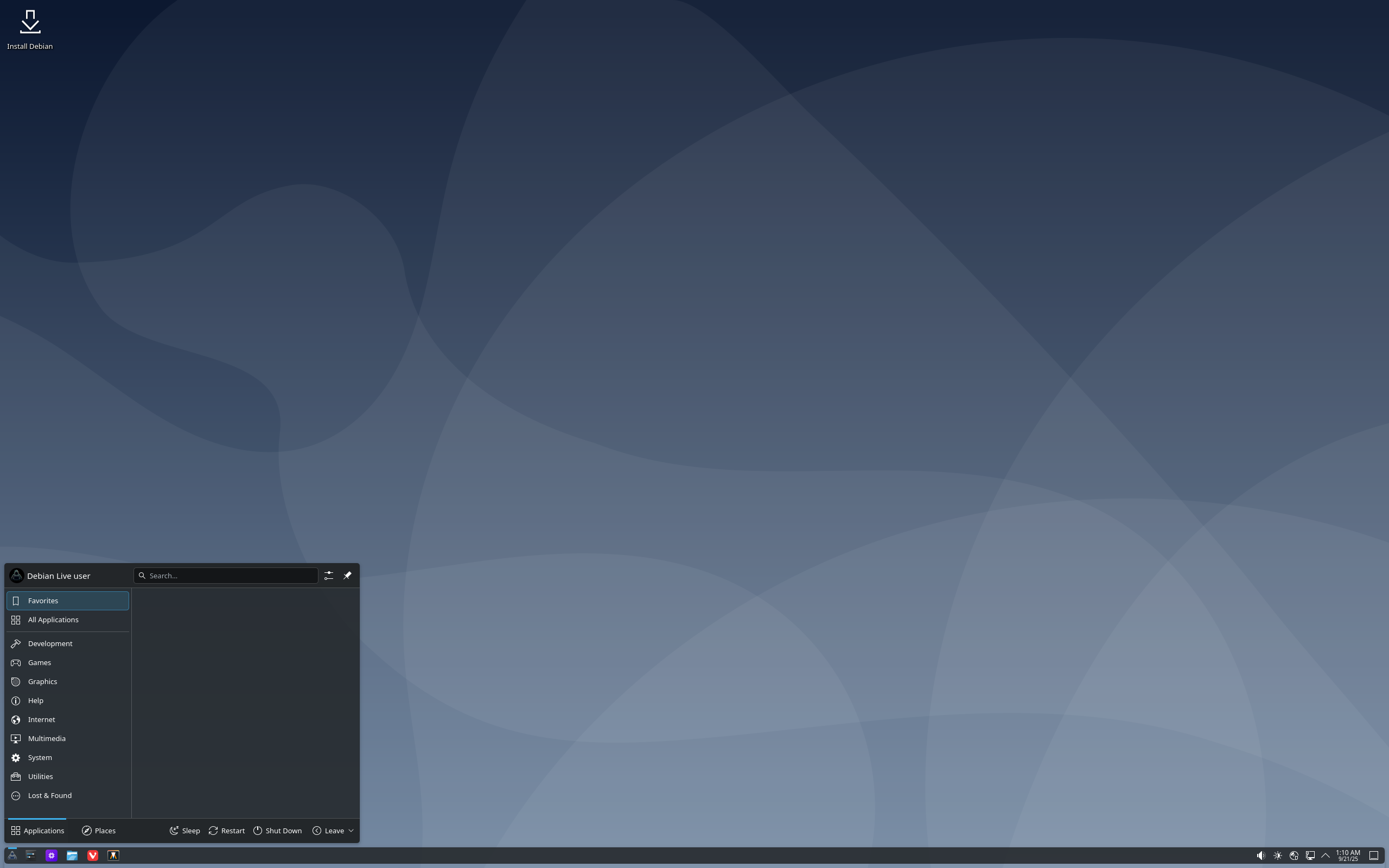 HackerOS desktop screenshot: 3.1