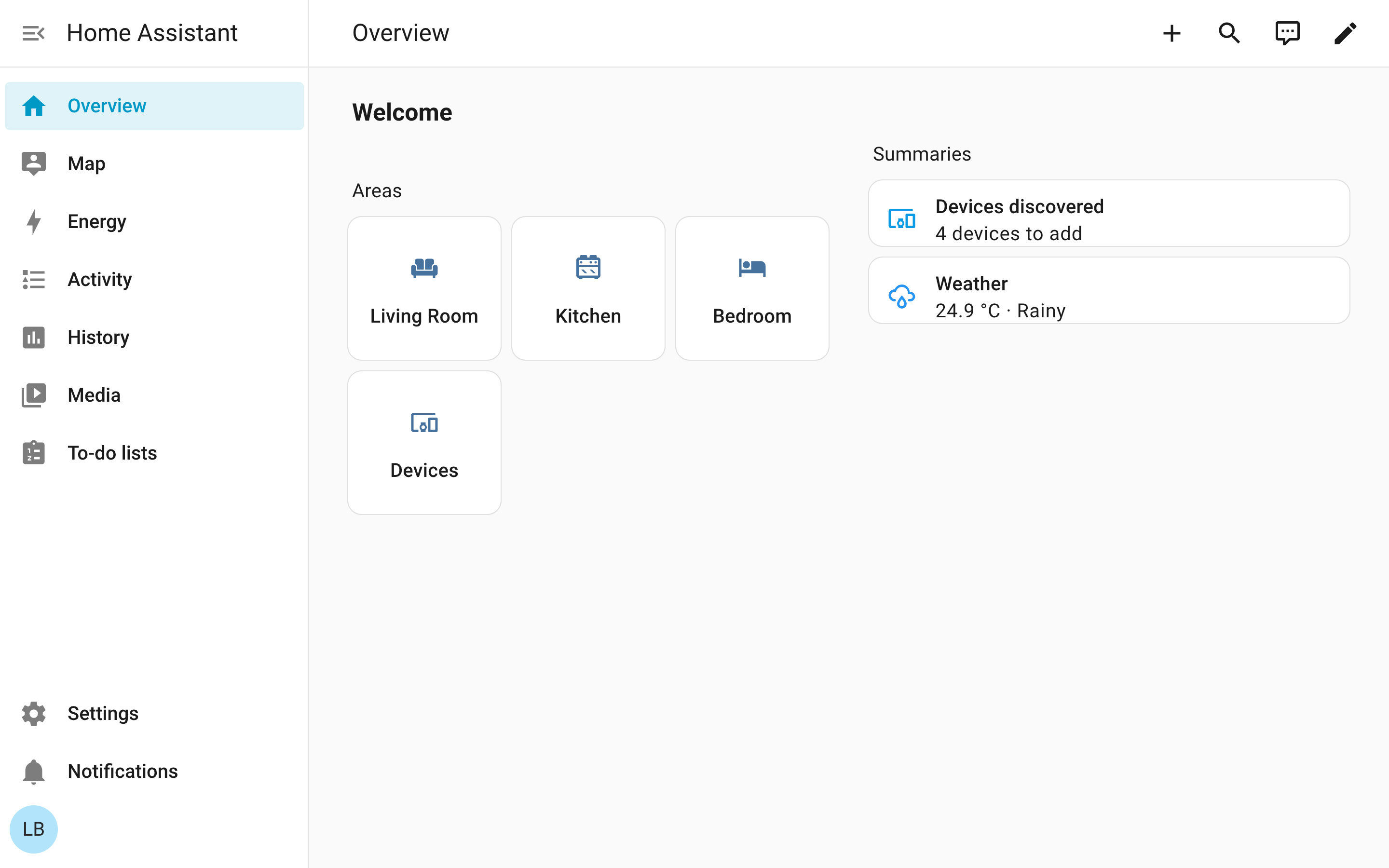 HAOS desktop screenshot: 17.1