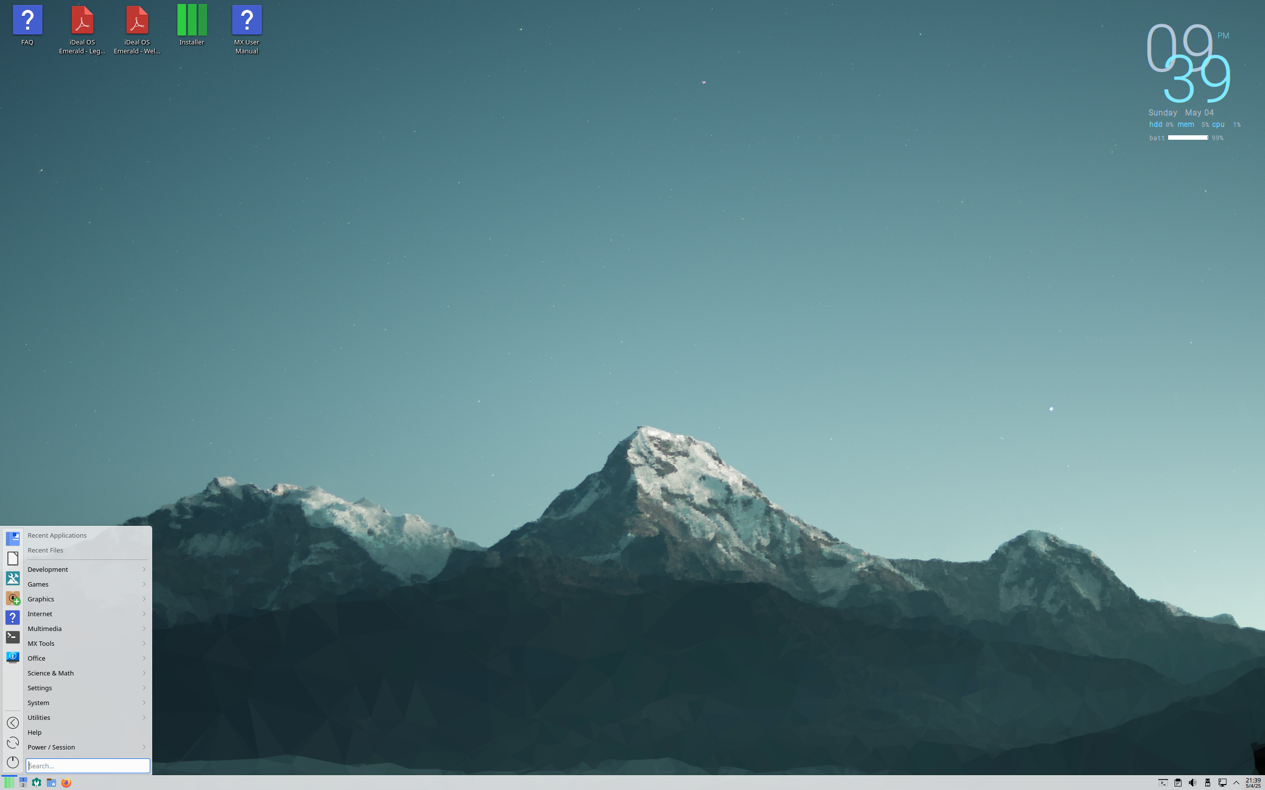 iDeal desktop screenshot: 2025.03.23
