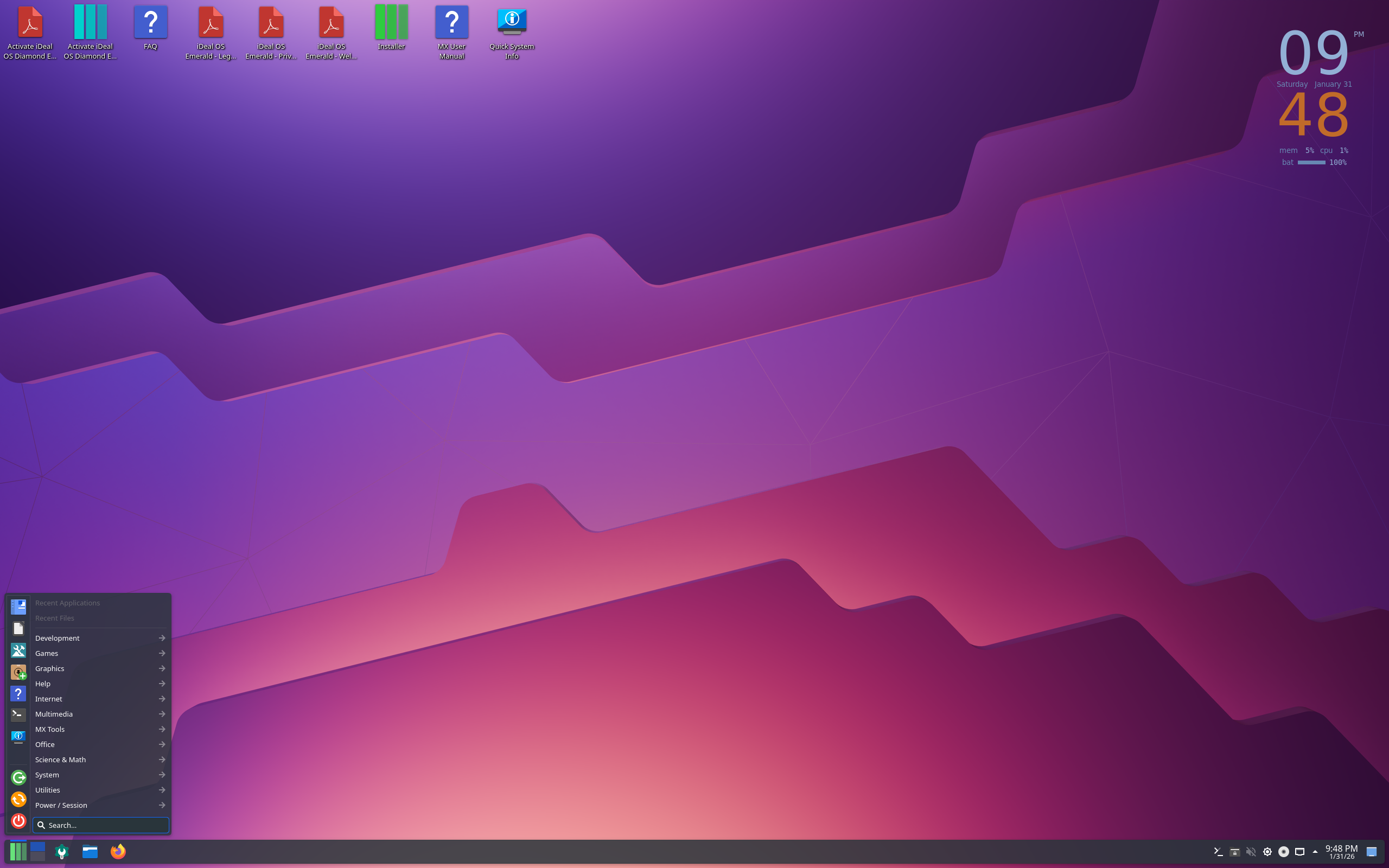 iDeal desktop screenshot: 2026.01.31