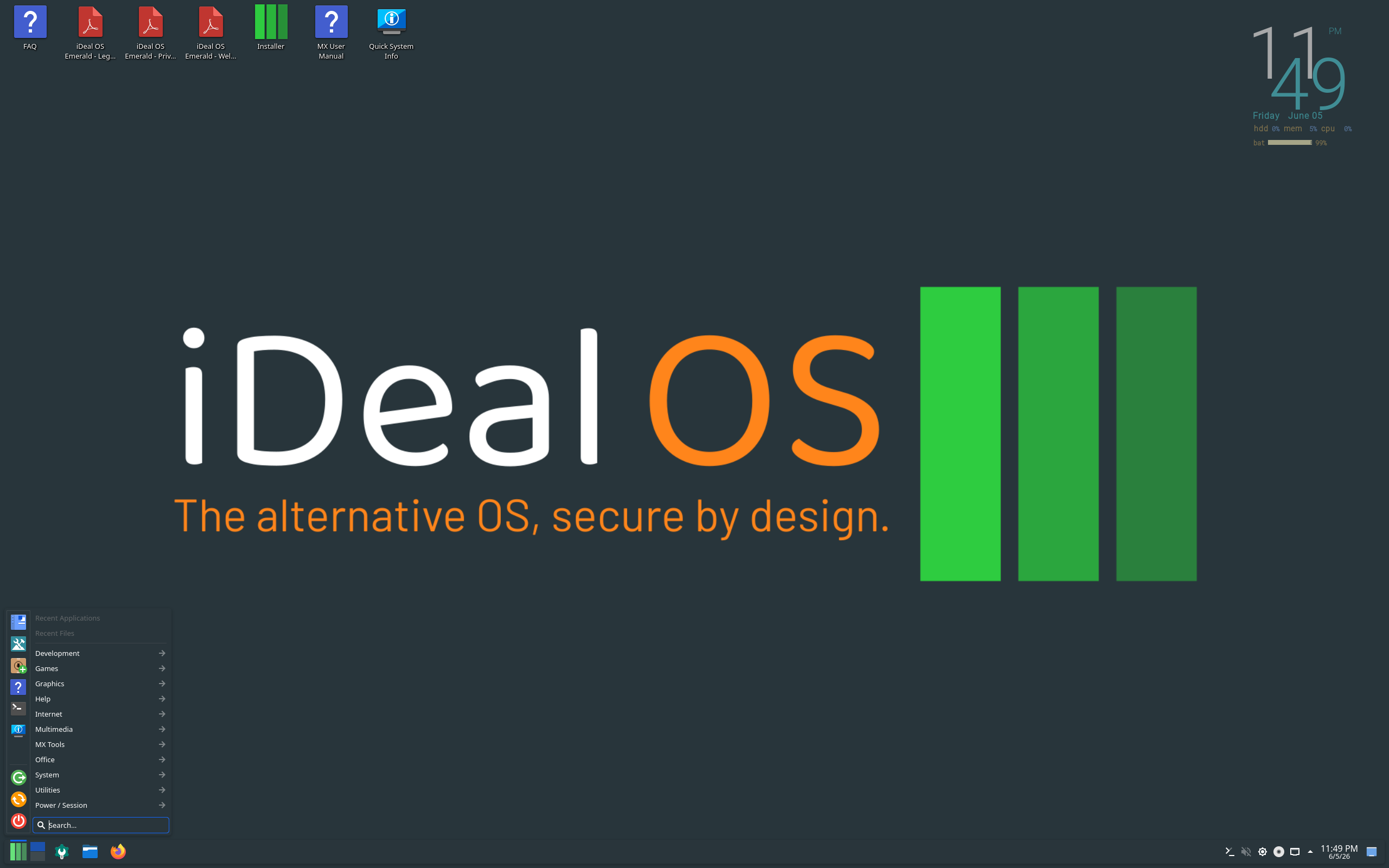 iDeal desktop screenshot: 2026.06.05