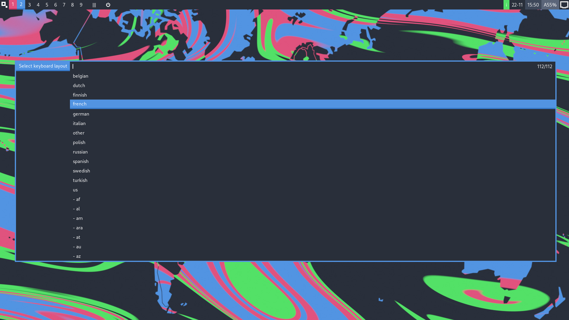 instantOS desktop screenshot: beta6 installer