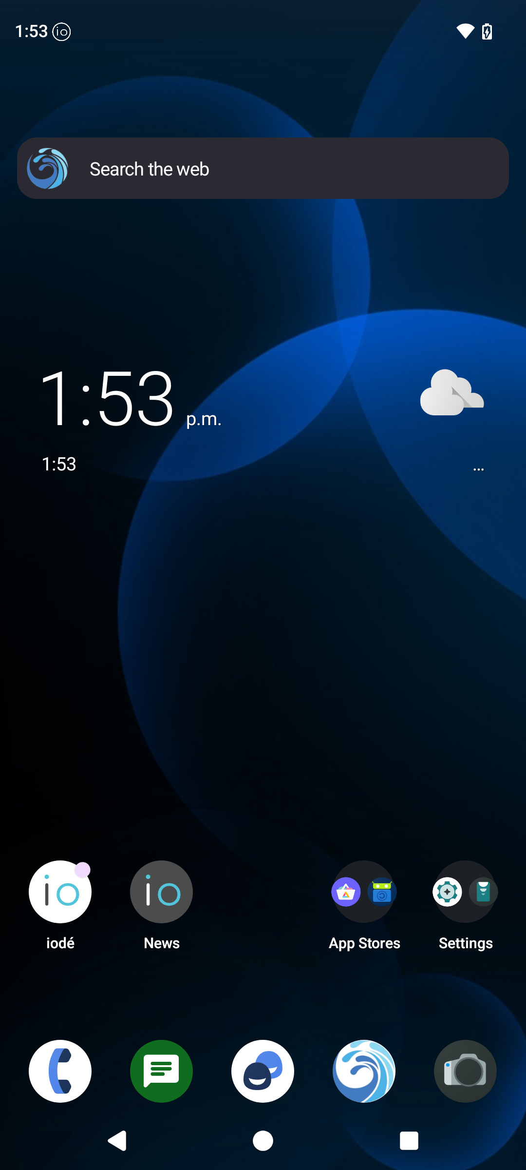 iodéOS desktop screenshot: 6.0 home screen