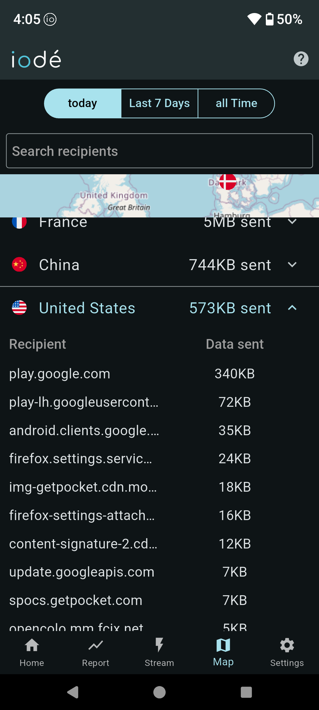 iodéOS desktop screenshot: 6.0 map