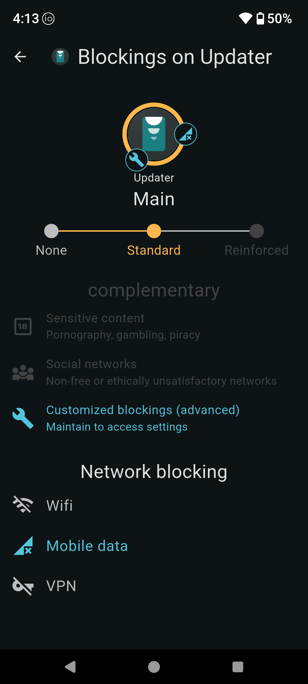 iodéOS desktop screenshot: 6.0 networks