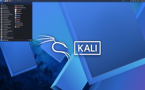 Kali desktop screenshot: Distribution overview
