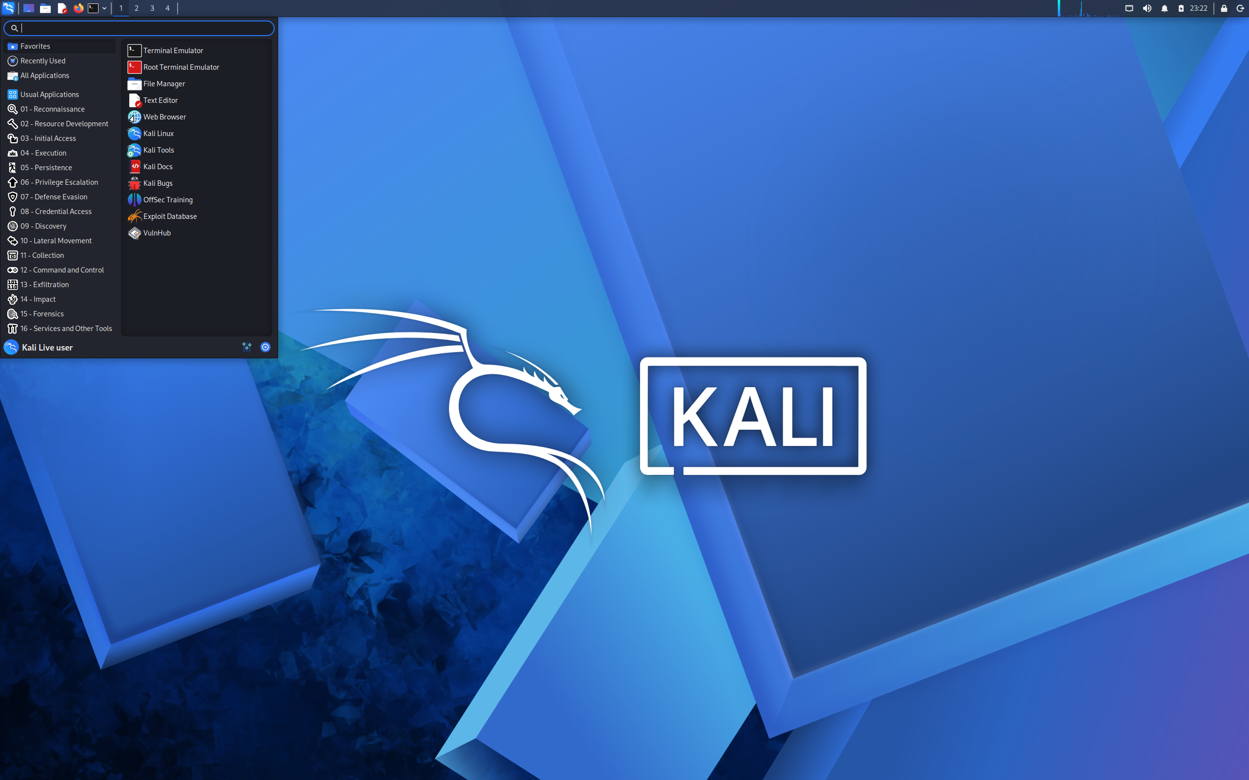 Kali desktop screenshot: 2026.1