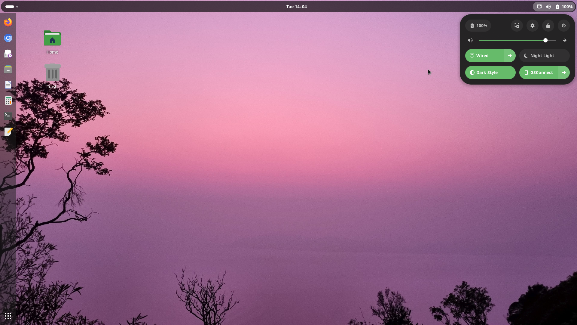 Kamarada desktop screenshot: 15.6 dark