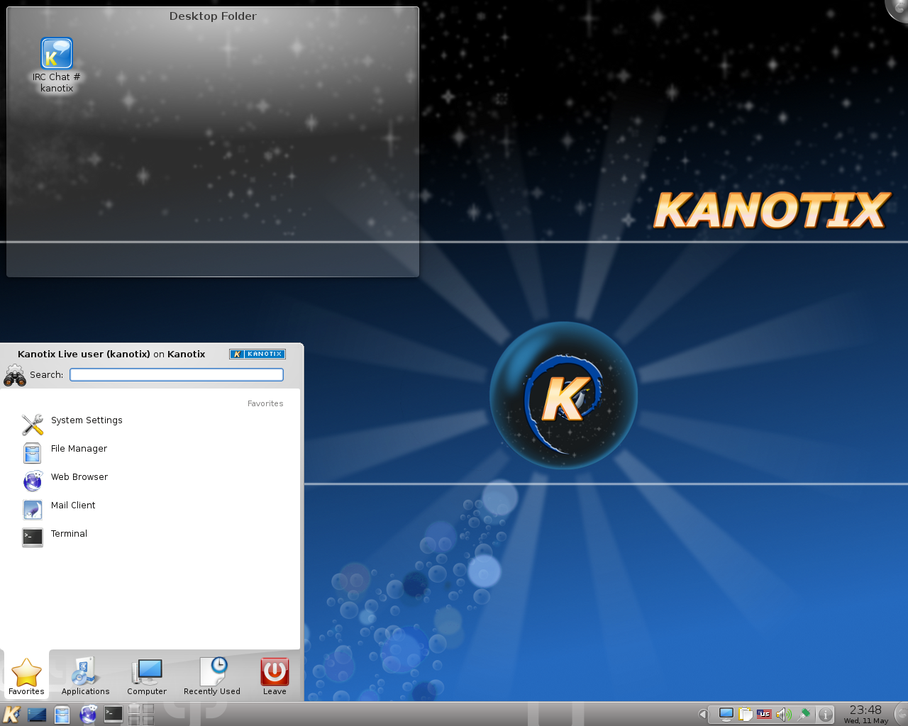 KANOTIX desktop screenshot: 2011 05
