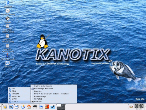 KANOTIX desktop screenshot: small