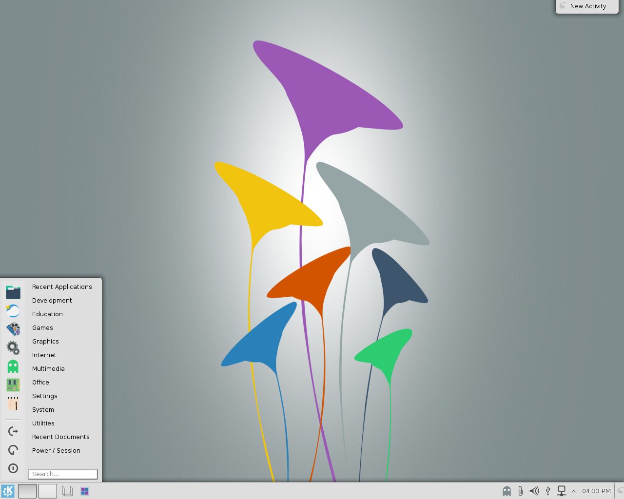 KaOS desktop screenshot: 2014.08 desktop