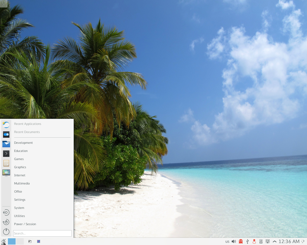 KaOS desktop screenshot: 2015.04