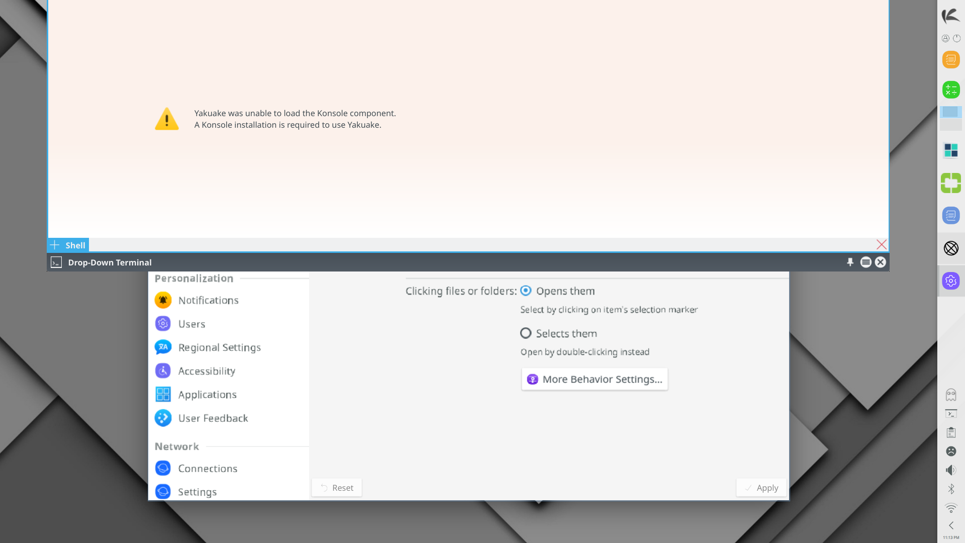 KaOS desktop screenshot: 2023.04 konsole