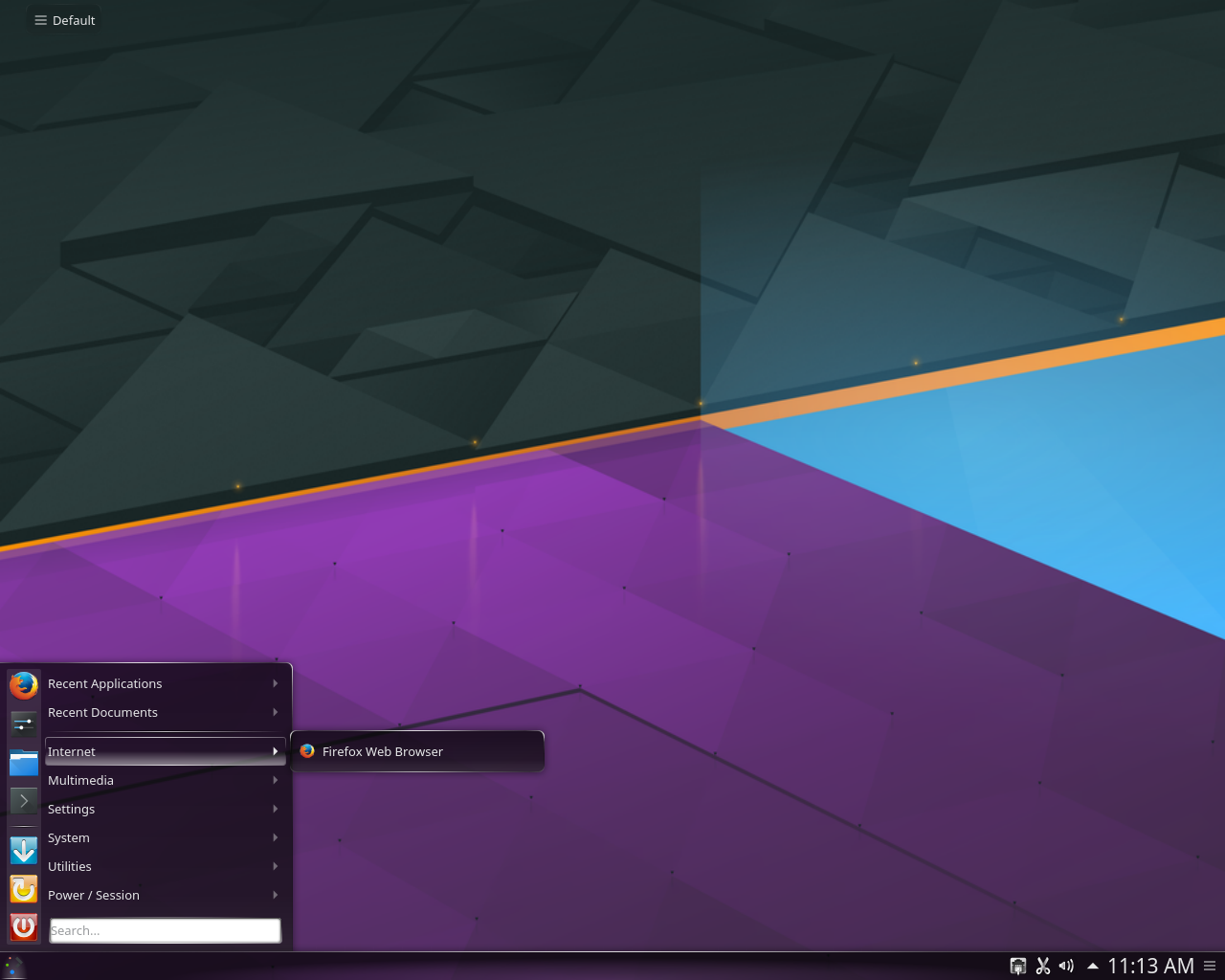 KDE neon desktop screenshot: 20160915 menu