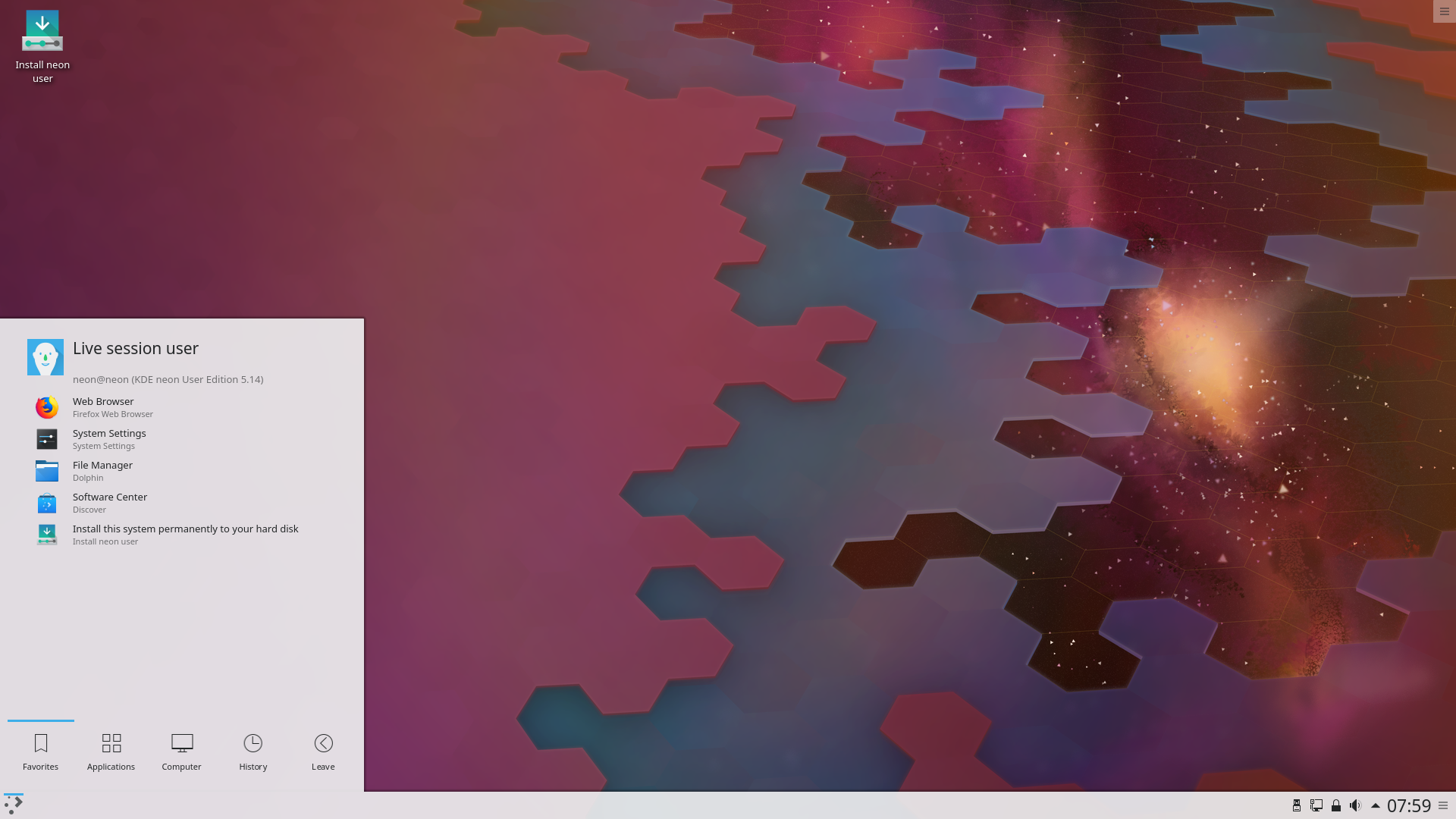 KDE neon desktop screenshot: 20181025