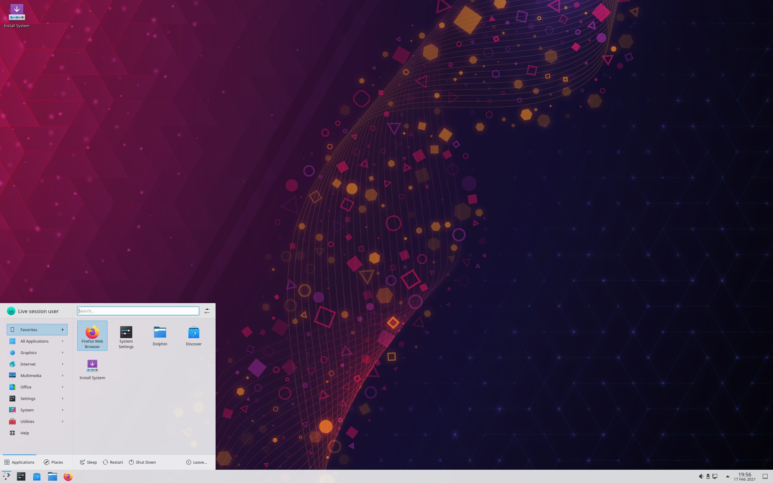 KDE neon desktop screenshot: 20210217