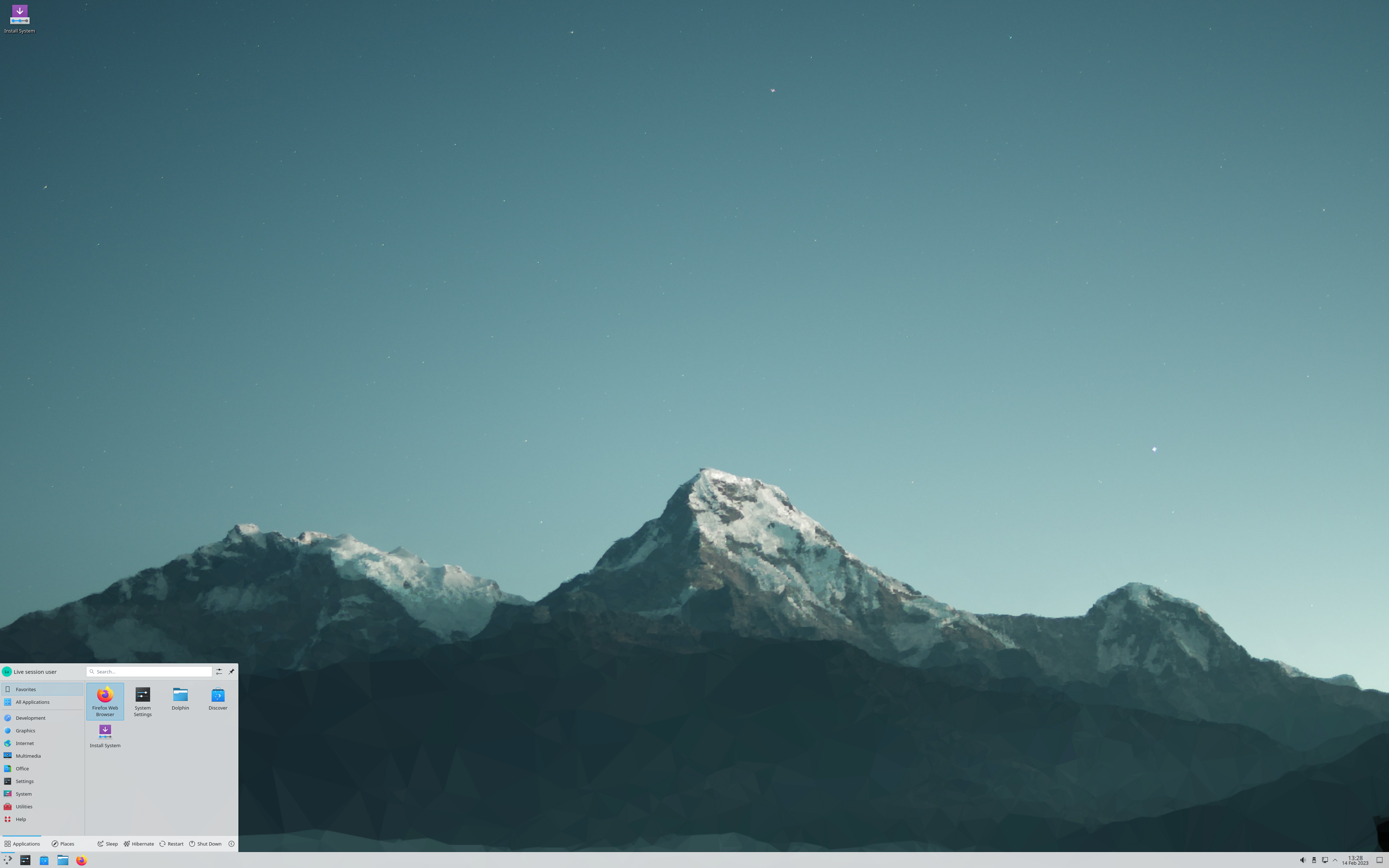 KDE neon desktop screenshot: 20230214